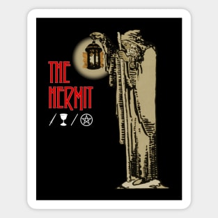 The Hermit Tarot Card - 70s Rock Parody Magnet